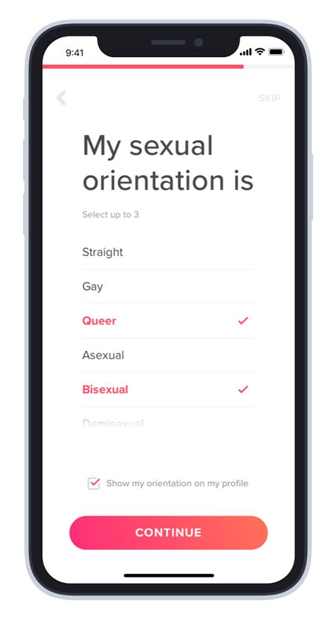 Tinder now allows users to choose up to three sexual orientations